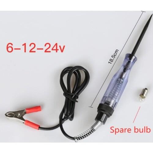 6V 12V 24V LED Car Battery Electric Voltage Detector Tester Auto Circuit Board Test Pen 6 12 24 V Volt Meter Pencil