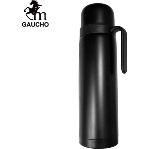 20 PC/Lot Gaucho Yerba Mate Thermos Stainless Vacuum Flask 1000ML Double Wall Heat Insulation Easy Carry To Travel Hot Wholesale