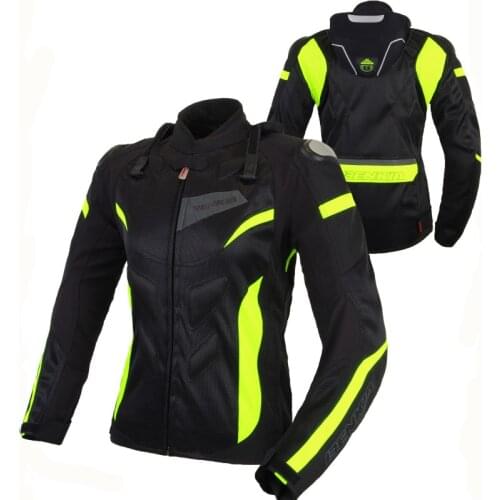 BENKIA Female Motorcycles Racing jacket Motorbike Riding Protective Gear Summer Breathable Riding Moto Jaqueta Motoqueiro Jacket