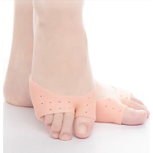 1Pair Silicone Toe Sleeve Foot Protection High Heels Hallux Valgus Gel Protective Protector Care Tool Massge Toe Pad