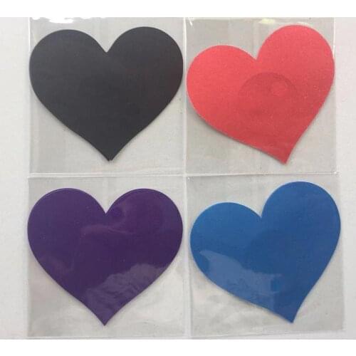 10 pairs (20 Pcs) /lot big Heart shape Breast Pasties women Nipple Covers -4 color-non-sensitizing adhesive with a soft