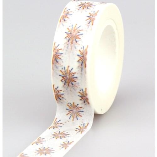 10pcs/lot Decorative Cute Fireworks Washi Tapes Paper DIY Scrapbooking Planner Adhesive Masking Tapes Kawaii Stationery