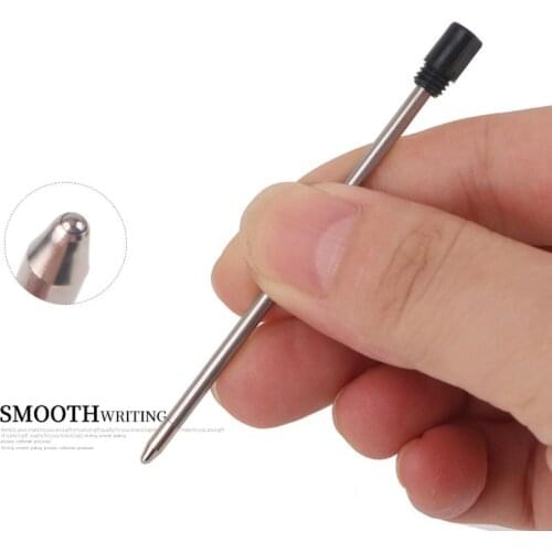 10pcs Ballpoint Pen Refills Replacement 1.0mm Blue Black Ink Color School Office