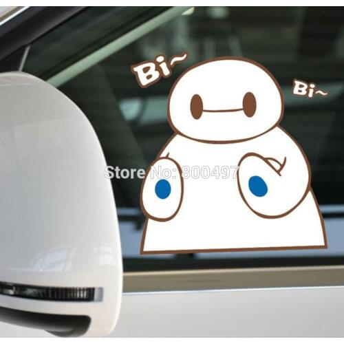 10 x Car Styling Cartoon Big Hero 6 Baymax Hello Car Body Stickers Decal for Toyota Chevrolet Volkswagen Tesla Honda Hyundai Kia