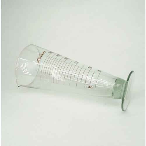 500ml Lab Glass Footed Apothecary Measuring Beaker Conical Graduated With Spout