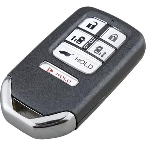 6 Buttons Keyless Smart Remote Car Key Fob 313.8Mhz ID47 Chip for Honda Odyssey 2014 2015 2016 2017