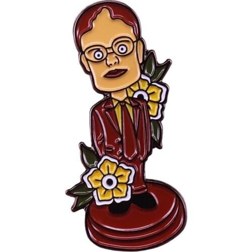 Dwight Schrute Bobblehead Pin Make your friends laugh with some help from Dwight The Ultimate Office Accessory