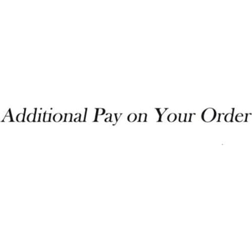 Additional Pay on Your Order franking