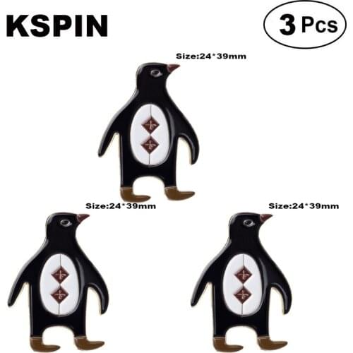 Pengiun Lapel Pin Brooches Pins Flag badge Brooch Badges