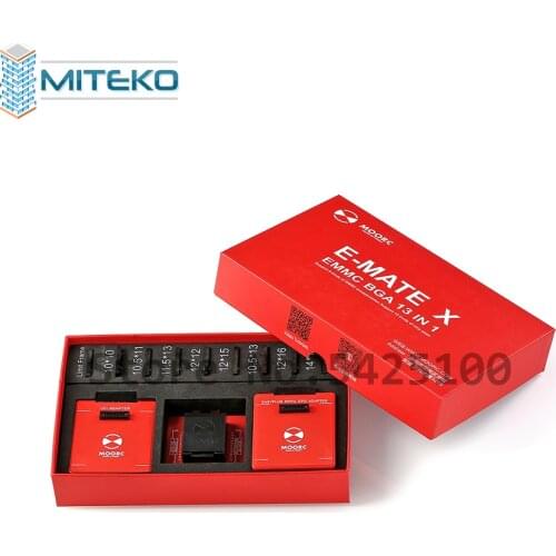 E mate box E-mate X EMMC BGA 13 IN 1 Support BGA100/136/168/153/169/162/186/221/529/254 for Easy jtag plus UFI box Riff b
