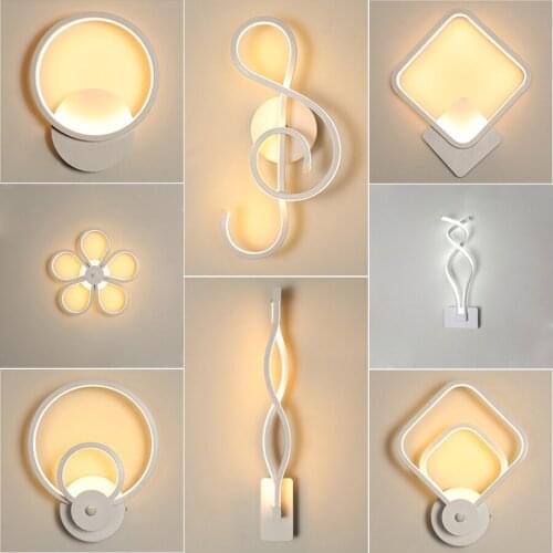 Creative Nordic Led Wall lamp Living Room Aisle Bedside Decorative Sconce Wall Lights Acrylic Postmodern Bedroom Design Wandlamp