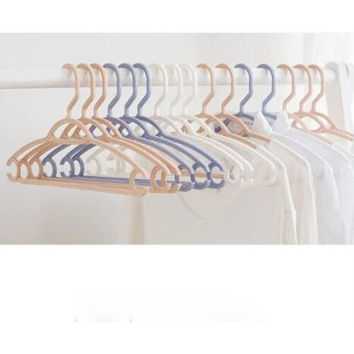 38.5*18.5cm 20 pcs/lot Anti-skid Coat Hangers for Adult Non-slip Hanger for Dress Plastic Clothes Rack