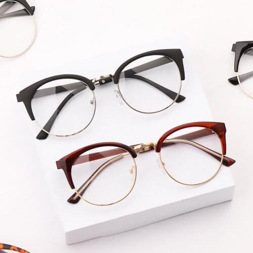 Popular Vintage Optical Glasses Fashion Spectacles Frames Transparent Glasses Anti-fatigue High Quality Computer Eyeglasses