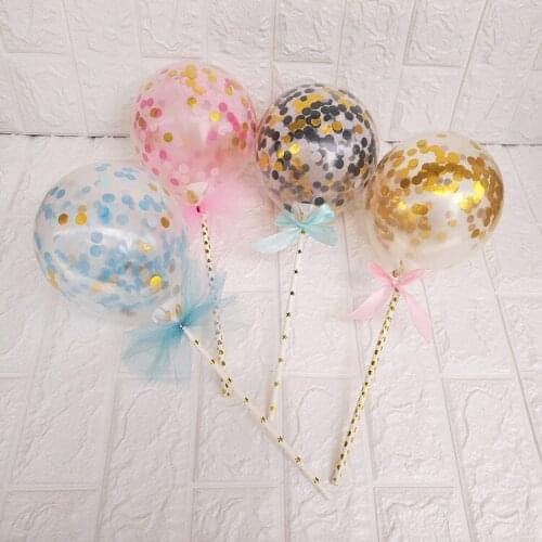 Festive Supplies Event Ballons Transparent Latex 5 Inch Sequined Paper Delicate Birthday Party Decoration Balloon 10pc/lot