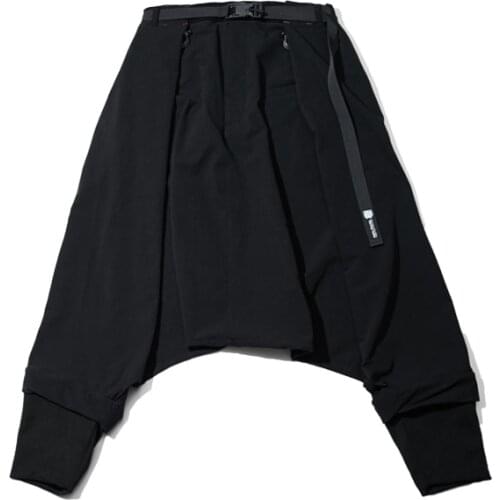 Pupil travel samurai harem pants transformable into shorts magnetic belt techwear streetwear japanese style futuristic