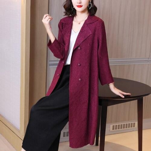 Shyslily Women's Double Breasted Trench Coats