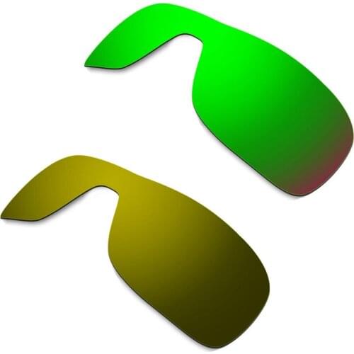 HKUCO For Turbine Rotor Sunglasses Replacement Polarized Lenses 2 Pairs - Green & Bronze