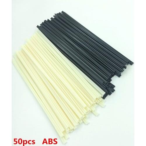 50pcs/lot Black/Beige length 20cm ABS plastic welding rods for car bumper repair tools hot air welder machine gun