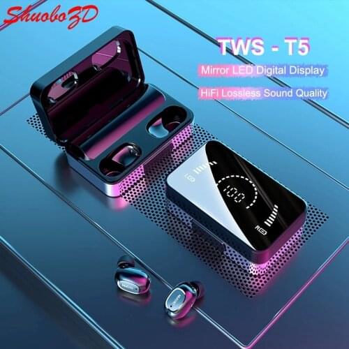TWS Bluetooth 5.1 Earphones 3500mAh Charging Box Wireless Headphone 9D Stereo Sports Waterproof Earbuds Headsets With Microphone