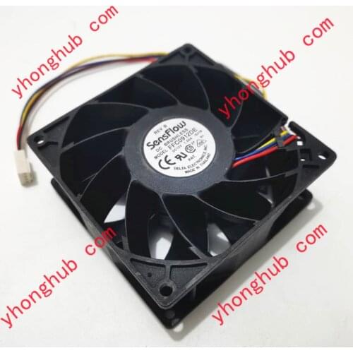 Detla Electronics FFC0912DE S31B DC 12V 1.5A 92x92x38mm Server Cooling Fan