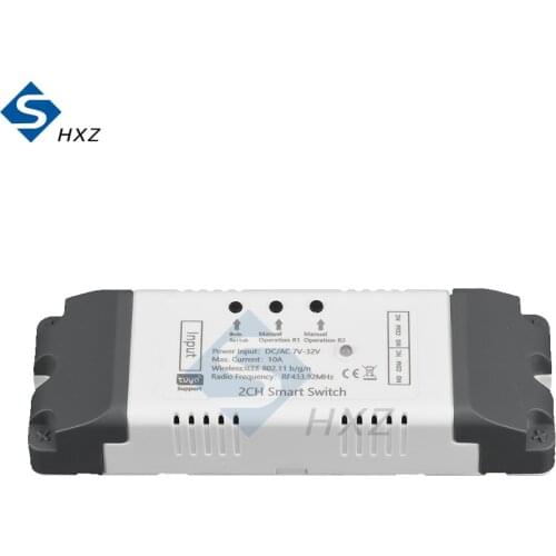 WiFi Wireless Smart Switch Relay USB 5V/DC7-32V 2 Channel Relay Module 433MHZ Radio Frequency Remote Control Switch Module
