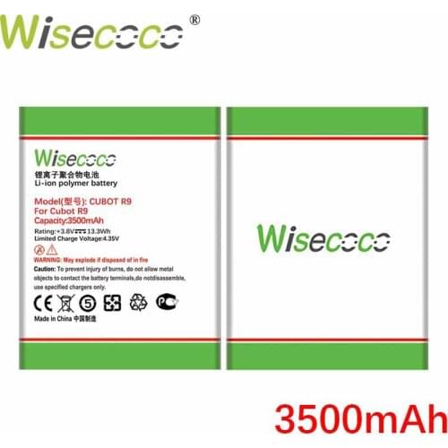 Wisecoco 3500mAh R 9 For CUBOT R9 Phone In Stock High quality battery+Tracking number