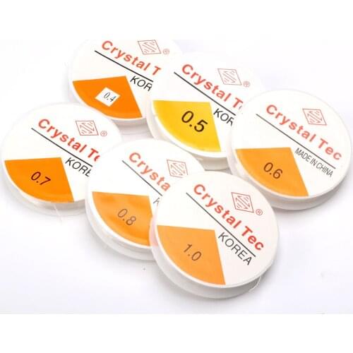 0.4/0.5/0.6/0.8/1.0MM 1 Spool of Crystal Clear Stretch Elastic Beading Wire/Cord/String/Thread DIY jewelry making