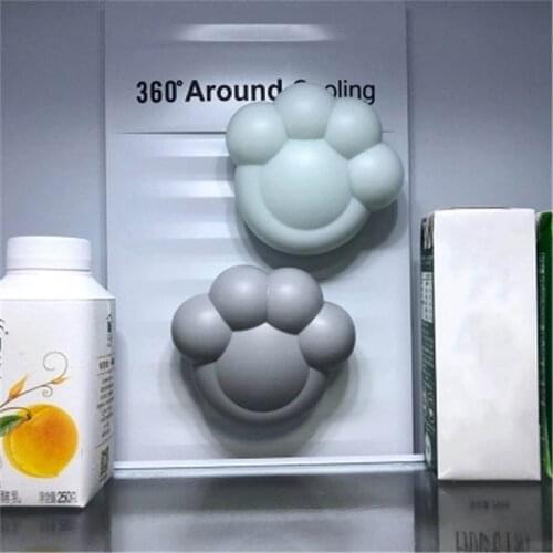 1pcs Remover Odor Cat Bear Claw Shape Bamboo Activated Carbon Case Refrigerator Deodorizer Fridge Freshener Suction Cup