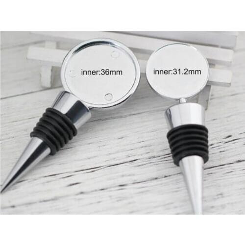 1pcs Metal 31.2/36mm Bottle Stopper Wine Storage Twist Cap Plug Reusable Vacuum Sealed Tool For DIY Making