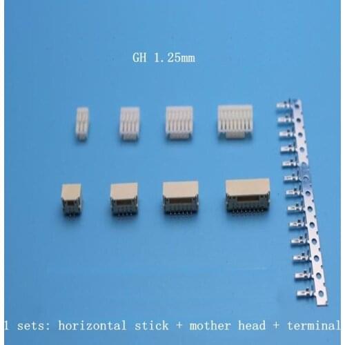 10Set 1.25mm Spacing Locking GH Connector Patch SMT Vertical Mount Instead Of JST A1257 Connector