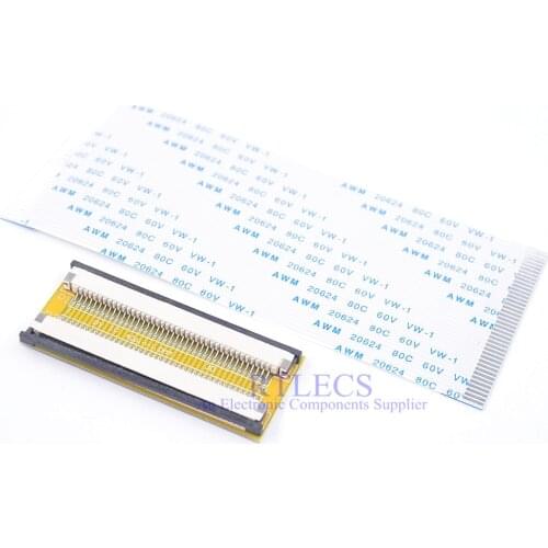 2 Sets 40 Pin to 40 Pin 1.0 mm Pitch FPC FFC Jumper Cable Extension Board adapter PCB Length 100 150 200 mm Same Sides