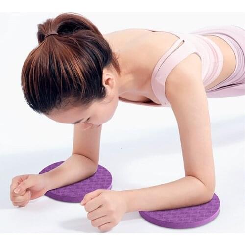2PCS/Set Portable TPE Yoga Mats Small Round Knee Pad for Home Gym Outdoor Office Fitness Sport Workout 175*15mm Elbow Plank Mat