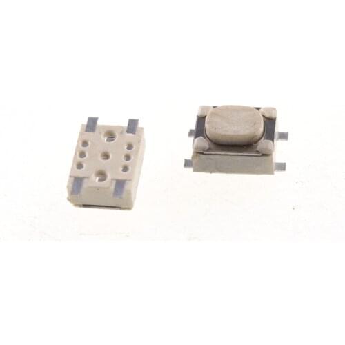 20PCS miniature type vertical 3.2x4.2x2.5 tact switch 4 pin Re-flow solderable action force 250GF