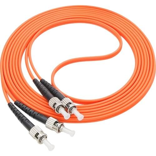 5 PCS 1-20M ST/UPC-ST/UPC MM Duplex Multimode 9/125 Patch Cord ST-ST UPC Optical Fiber Pigtail Jumper FTTH Fiber Optic Jumper