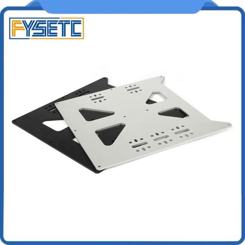 Aluminum Black Silver Y Carriage Anodized Plate Upgrade V2 Prusa i3 V2 Hot Bed Support Plate For Prusa i3 DIY 3D Printer parts