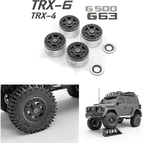 Aluminum 2.2 Inch Auto Wheel Spider Hub Rim For Rc Car 1:10 Radio Control Toys Traxxas Trx4 Trx6 4X4 6X6 Mercedes G500 G63 Model