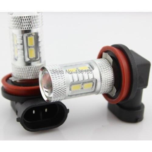 Free Shipping 4pcs H11 Samsung Chip High Power LED Fog Light Bulbs White As the Cree CHips bright