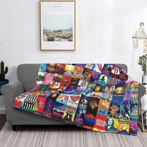 Broadway Theater Throw Blanket Mexican Quilt Winter Very Warm Bedspreads On Sofas Plaid On The Sofa Supernatural