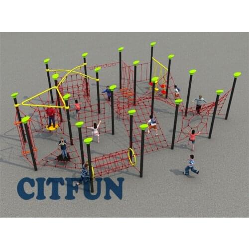 Playground Children Ropes Courses Adventure Popular Adventure Outdoor Climbing Frame Series OP16-257D