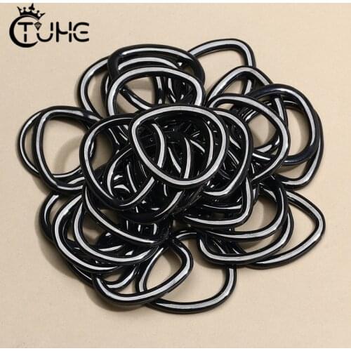 Geometry Shape Black Ceramic Accessories Jewelry DIY Making For Earrings Bracelet Necklace Top Quality Material Never Fade 20*22