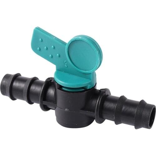 Irrigation Water flow Control Valve 1/2 Inch Garden Hose Connector Double Barb Pipeline Water Valve Water Pipe Connector 1 Pc