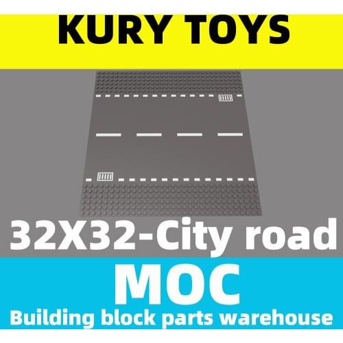 Kury Toys DIY MOC For 3811 City road Building block parts For Baseplate 32 x 32 For Baseplate