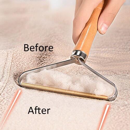 Clothes Lint Remover Gadget Portable Pure Copper Head Fuzz Fabric Rollers Brush Tool For Woven Sweater Coat Blankets Curtains