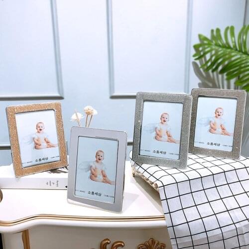 Good Quality Luxury Picture Frame Metal Certificate Photo Frame 17X22cm glass Inside Golden Silver 7" Poster Frame