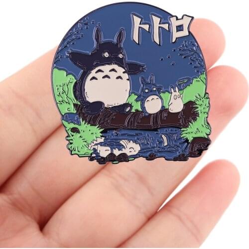 DZ1561 Cute Cat Anime Figures Enamel Pins Badge Brooch Backpack Bag Collar Lapel Decoration Jewelry Gifts for Friends