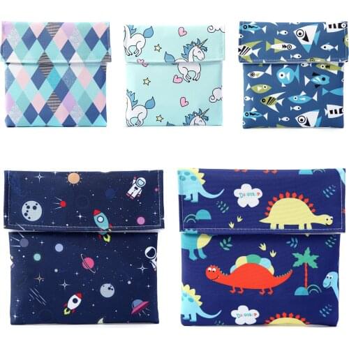Sandwich Bag Reusable Washable Lunch Bag Multifunctional Fruit Snack Storage Pouch Container For Parent-child School Work Travel