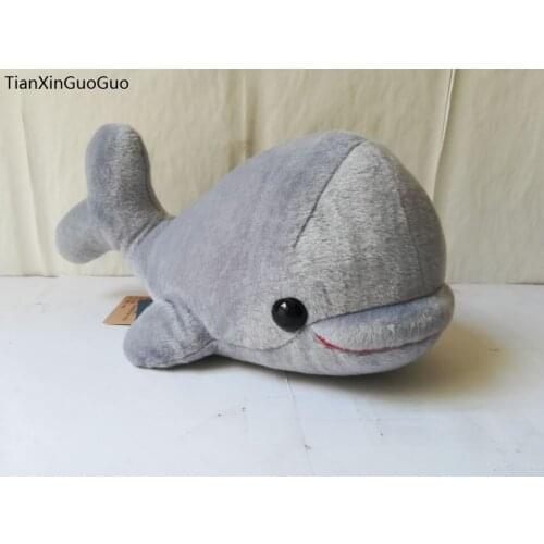 Lovely gray dolphin soft doll about 30cm cartoon dolphin plush toy throw pillow Christmas gift h2014