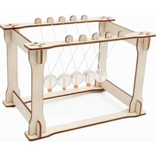 Diy Kit Newtons Cradle Model Kids Science Toys Experiment Materials Kits Scientific Experimental Materials Toys for boys