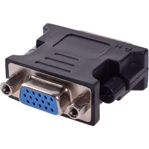 NEW DVI to VGA Adapter Converter DVI 24+5 Pin Male to VGA Female Video Converter For Projector Computer PC