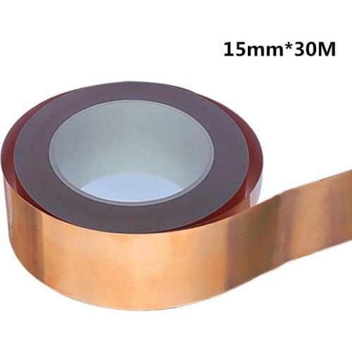 30M*0.05mm Single Conductive Copper Foil Tape Copper Strip High Temperature Resistant Tape Masking Tape